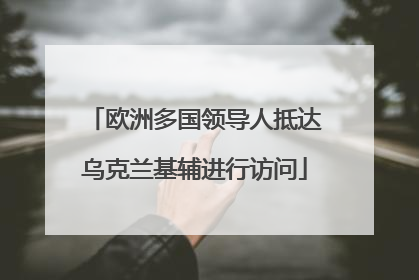 欧洲多国领导人抵达乌克兰基辅进行访问