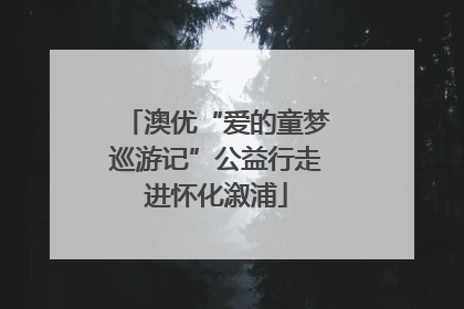 澳优“爱的童梦巡游记”公益行走进怀化溆浦