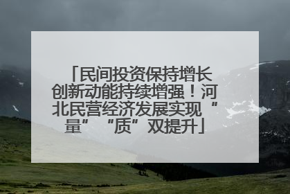 民间投资保持增长 创新动能持续增强！河北民营经济发展实现“量”“质”双提升