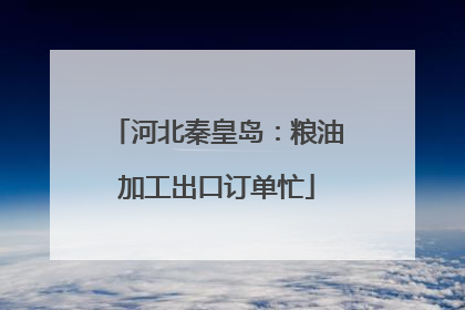 河北秦皇岛：粮油加工出口订单忙