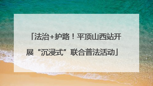 法治+护路！平顶山西站开展“沉浸式”联合普法活动