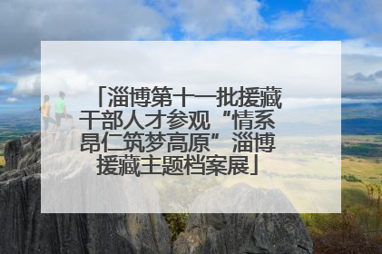 淄博第十一批援藏干部人才参观“情系昂仁筑梦高原”淄博援藏主题档案展