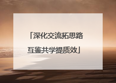 深化交流拓思路 互鉴共学提质效