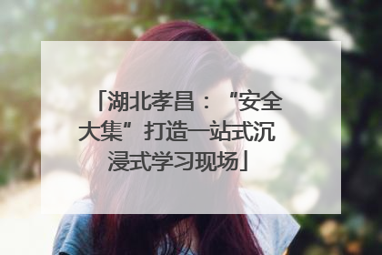 湖北孝昌：“安全大集”打造一站式沉浸式学习现场