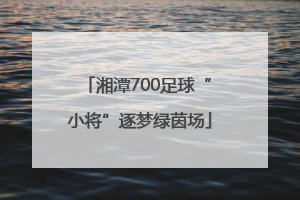湘潭700足球“小将”逐梦绿茵场