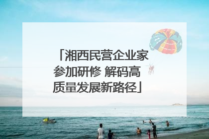 湘西民营企业家参加研修 解码高质量发展新路径