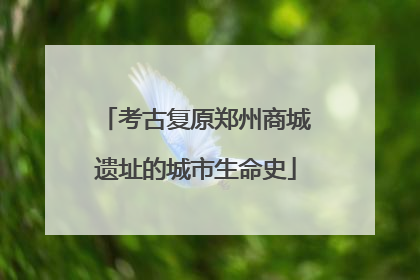 考古复原郑州商城遗址的城市生命史