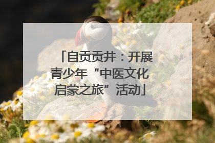 自贡贡井：开展青少年“中医文化启蒙之旅”活动