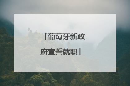 葡萄牙新政府宣誓就职