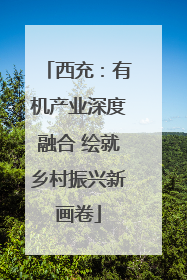 西充：有机产业深度融合 绘就乡村振兴新画卷