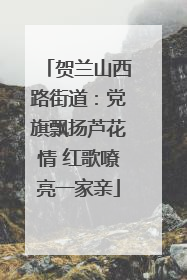 贺兰山西路街道：党旗飘扬芦花情 红歌嘹亮一家亲