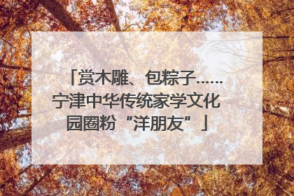 赏木雕、包粽子……宁津中华传统家学文化园圈粉“洋朋友”