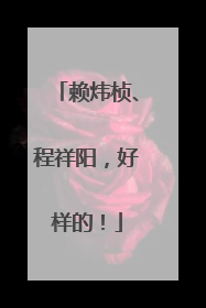 赖炜桢、程祥阳，好样的！