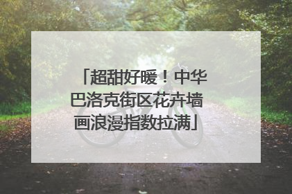 超甜好暖！中华巴洛克街区花卉墙画浪漫指数拉满