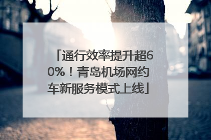 通行效率提升超60%！青岛机场网约车新服务模式上线