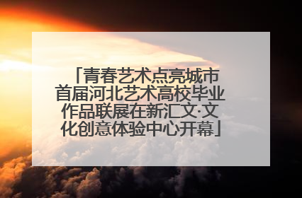 青春艺术点亮城市 首届河北艺术高校毕业作品联展在新汇文·文化创意体验中心开幕