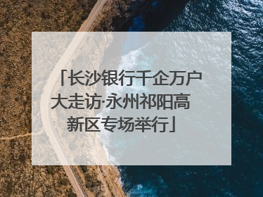 长沙银行千企万户大走访·永州祁阳高新区专场举行