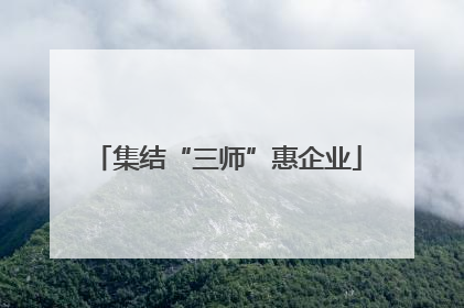 集结“三师”惠企业