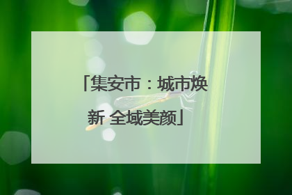 集安市：城市焕新 全域美颜