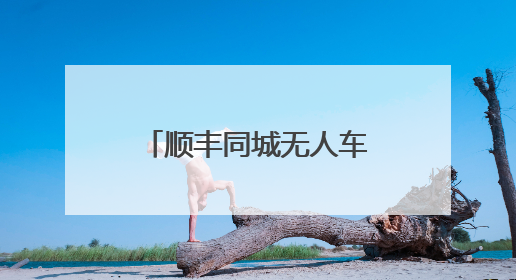 顺丰同城无人车月活路线上万条，无人物流迎爆发性增长元年
