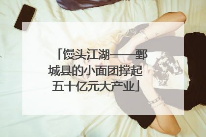 馒头江湖——鄄城县的小面团撑起五十亿元大产业