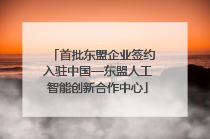 首批东盟企业签约入驻中国—东盟人工智能创新合作中心