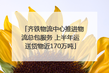 齐铁物流中心推进物流总包服务 上半年运送货物近170万吨