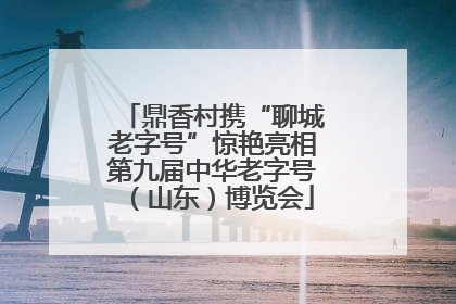 鼎香村携“聊城老字号”惊艳亮相第九届中华老字号（山东）博览会