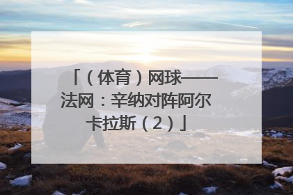 （体育）网球——法网：辛纳对阵阿尔卡拉斯（2）