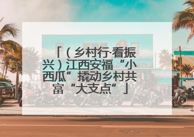（乡村行·看振兴）江西安福“小西瓜”撬动乡村共富“大支点”
