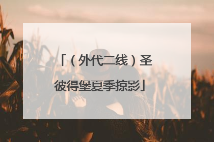 （外代二线）圣彼得堡夏季掠影