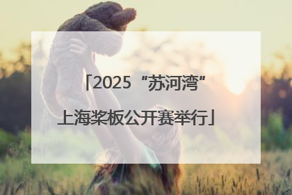 2025“苏河湾”上海桨板公开赛举行