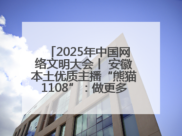 2025年中国网络文明大会丨 安徽本土优质主播“熊猫1108”：做更多正能量的事情 带给大家快乐