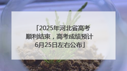 2025年河北省高考顺利结束，高考成绩预计6月25日左右公布