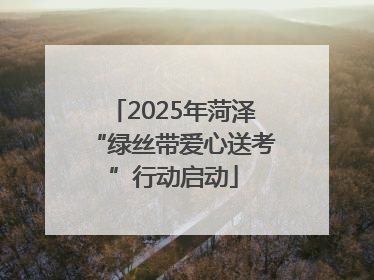2025年菏泽“绿丝带爱心送考”行动启动