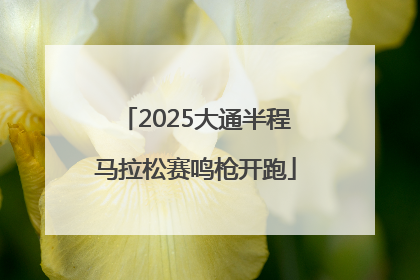 2025大通半程马拉松赛鸣枪开跑