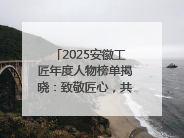 2025安徽工匠年度人物榜单揭晓：致敬匠心，共谱创新华章