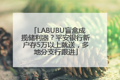LABUBU盲盒成揽储利器？平安银行新户存5万以上就送，多地分支行跟进